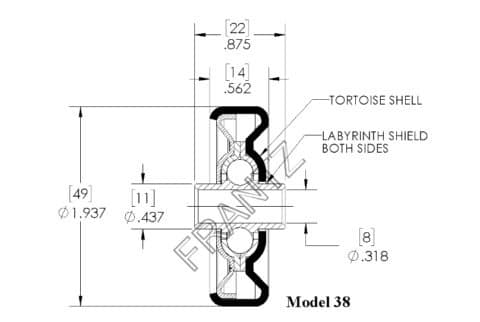 Tortoise Shell® Conveyor Wheels / Skate Wheels | Frantz Manufacturing Co.