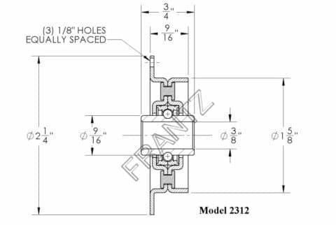 Single Flange Sheaves | Frantz Manufacturing Co.